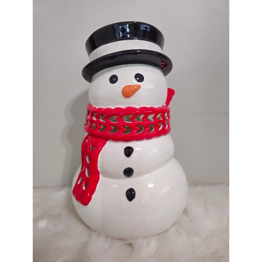 Bath‎ & Body Works Snowman Christmas Winter Luminary Candle Holder NWT 2013